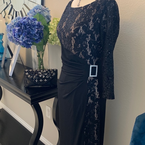 NWOT TAHARI Formal gown sequin maxi dress. Mother of the bride dress. - Picture 1 of 17